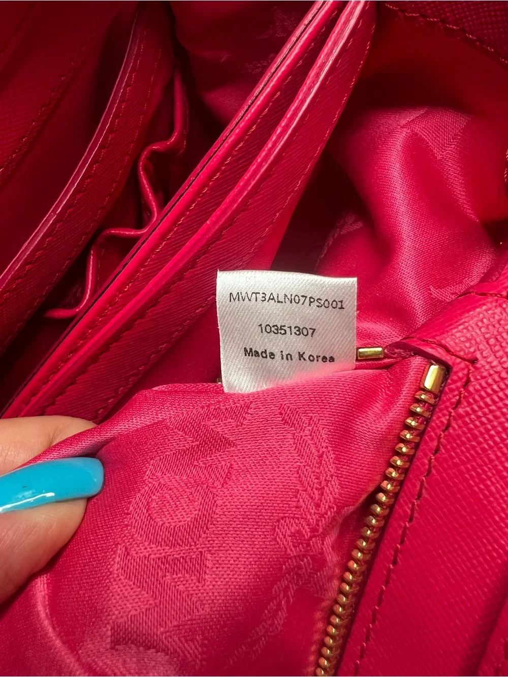 Title: MCM Saffiano Nuovo Pink Leather 2-Way Satchel Tote Crossbody COA
